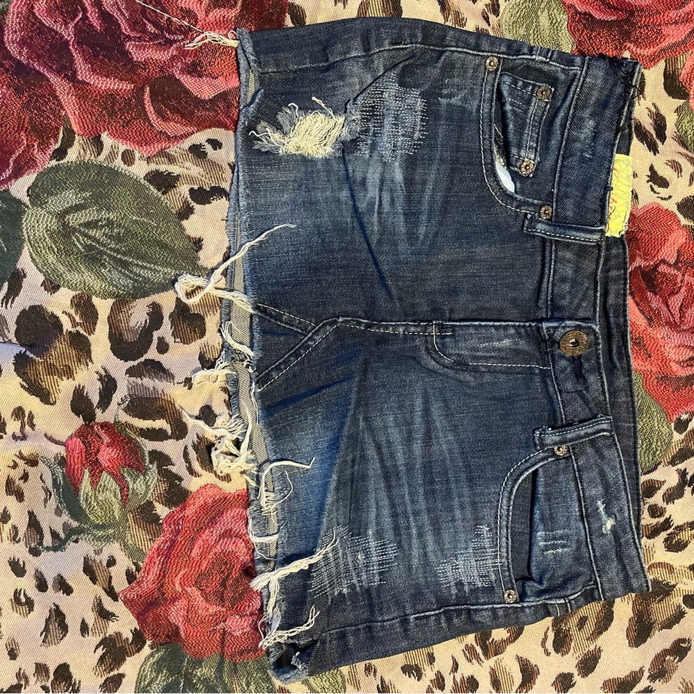 Blue Mini Skirt with Casual Style